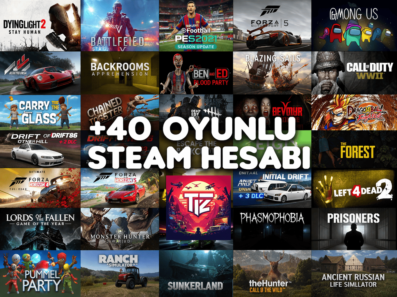 +40 Oyunlu Bomba Steam Hesabı ( Dikkat Patlayabilir )